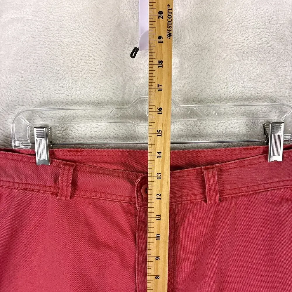 VTG Polo Ralph Lauren Cargo Shorts Mens 36 Coral Pink Twill Baggy Preppy Y2K
